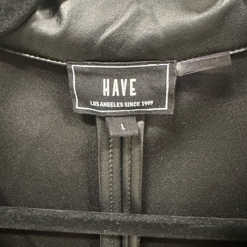 Black, Pleather Jacket, Large